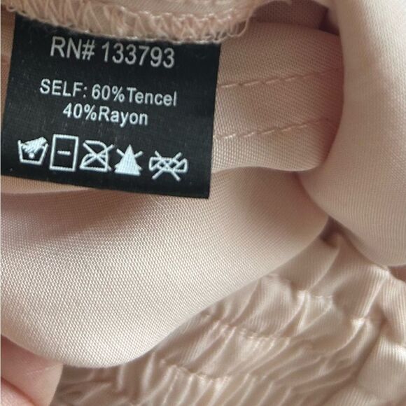 POL Peach Pink Tencel Rayon High Rise Joggers Pants Size Large - Picture 6 of 10